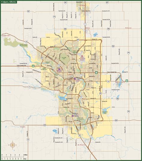 calgary metropolitan area map.